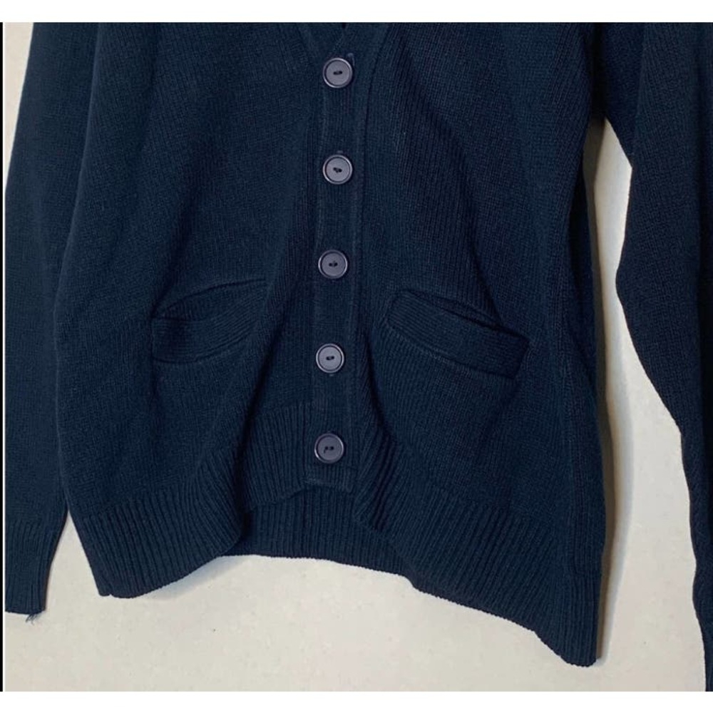 VINTAGE ABC Mail Services Blue Cardigan Sweater - Picture 4 of 7